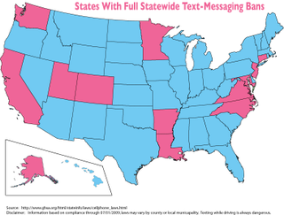 Illustration for article titled The US Atlas Of Texting-While-Driving Laws